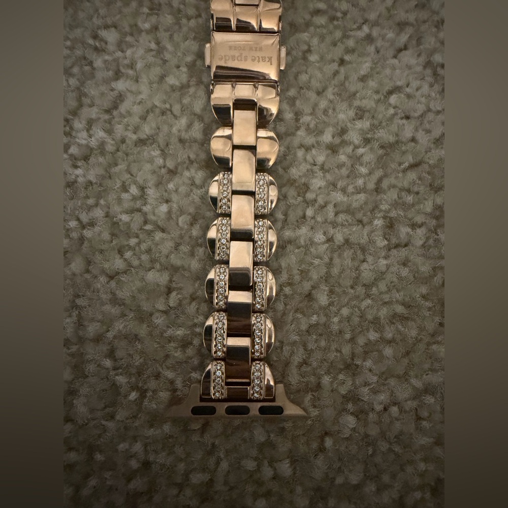 kate spade Rose Gold Crystal Link Watch Band - Picture 5 of 9